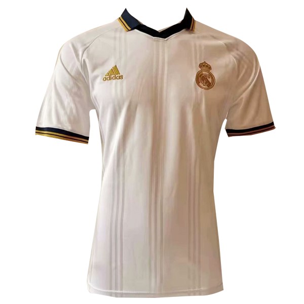 Polo Real Madrid 2019-2020 Blanco Amarillo